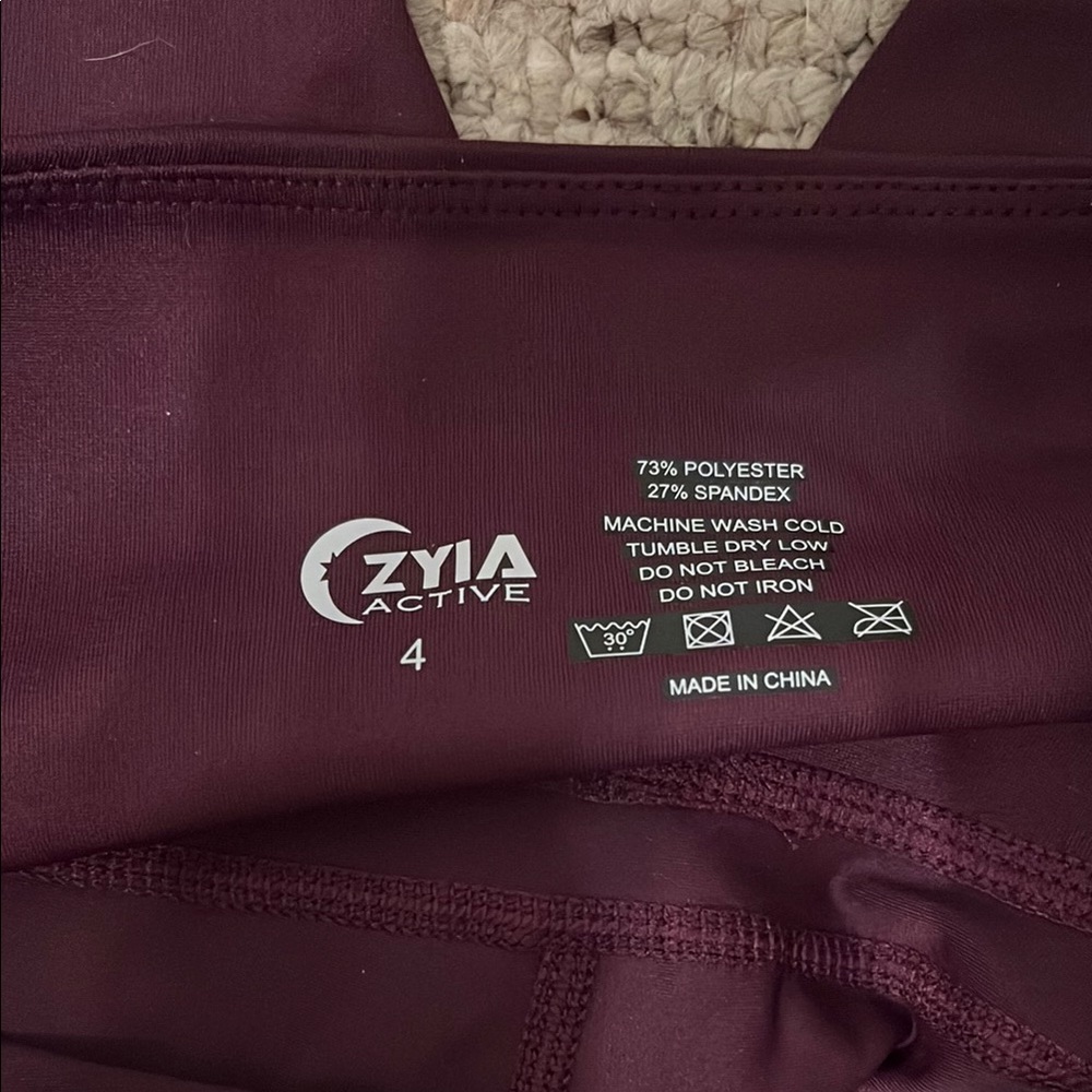 Zyia Active Maroon Sports Bra